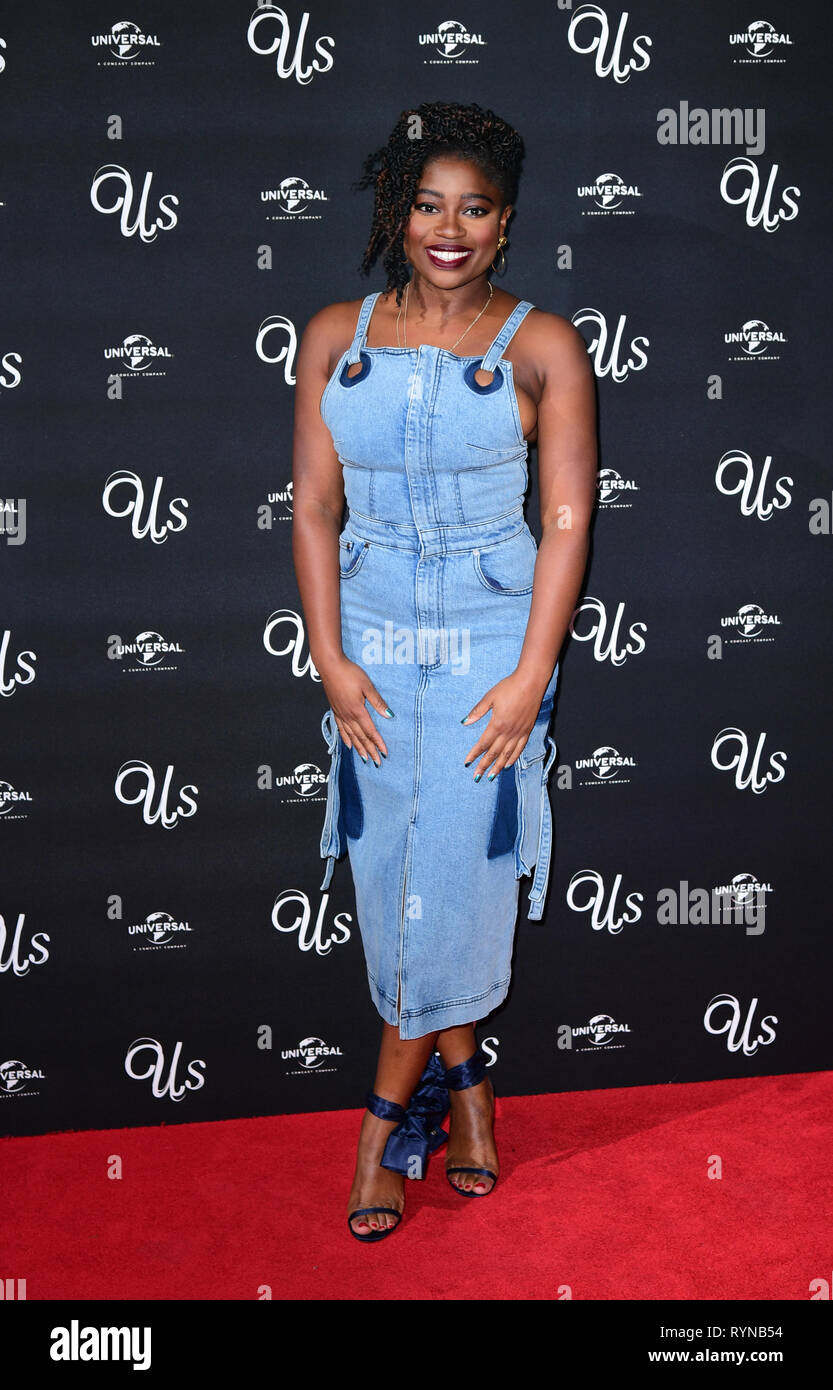 Clara Amfo attending an exclusive screening of Us, Mr Peele's new film