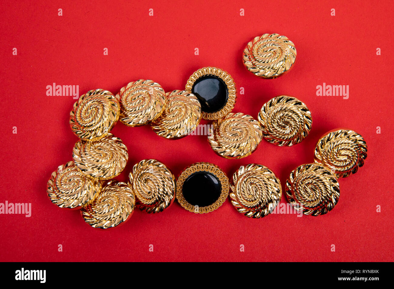 Golden buttons hi-res stock photography and images - Alamy