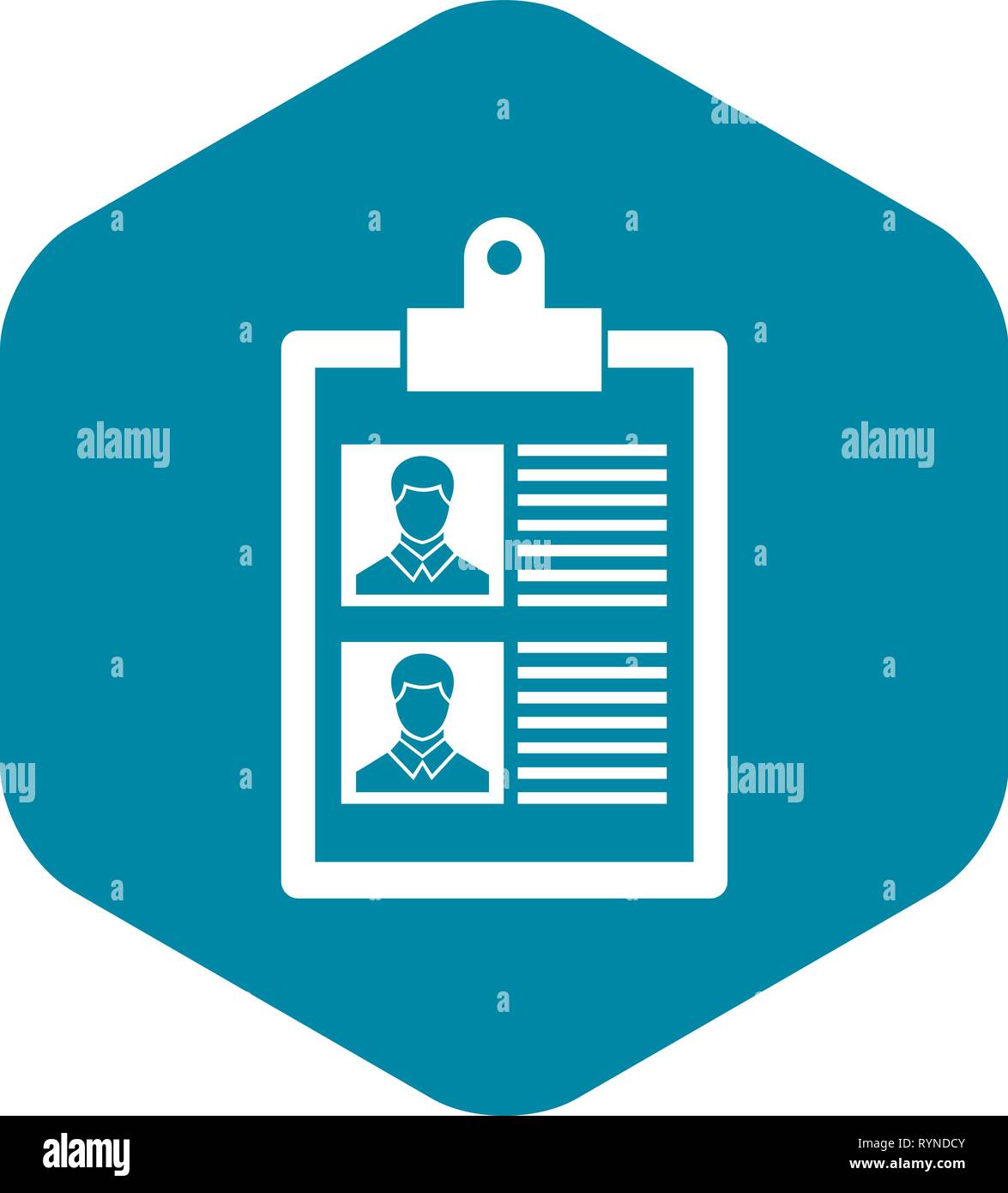 Resume of two candidates icon - Resume Of Two Candidates Icon Simple Style RYNDCY 