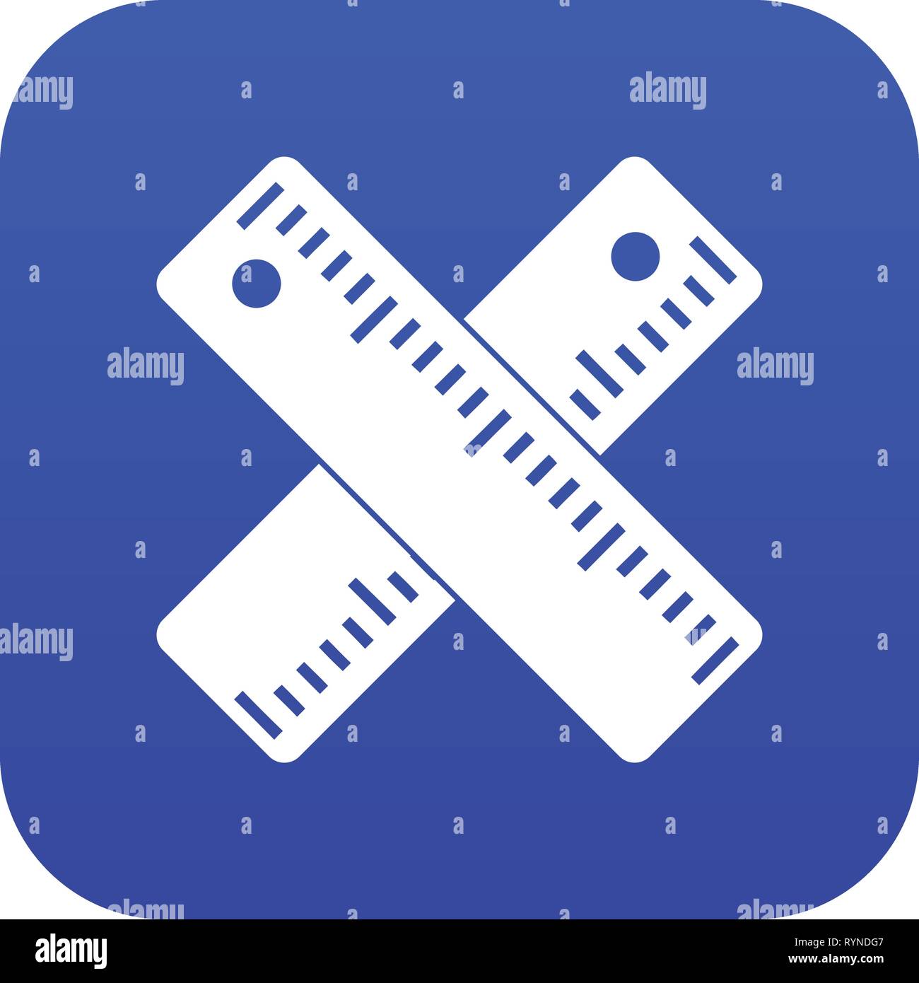 Two crossed rulers icon digital blue Stock Vector Image & Art - Alamy