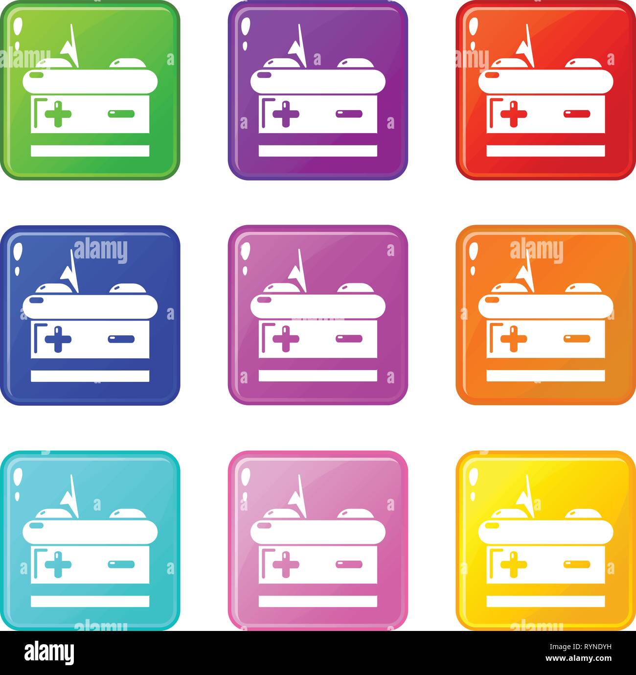 9 volt battery Stock Vector Images - Alamy