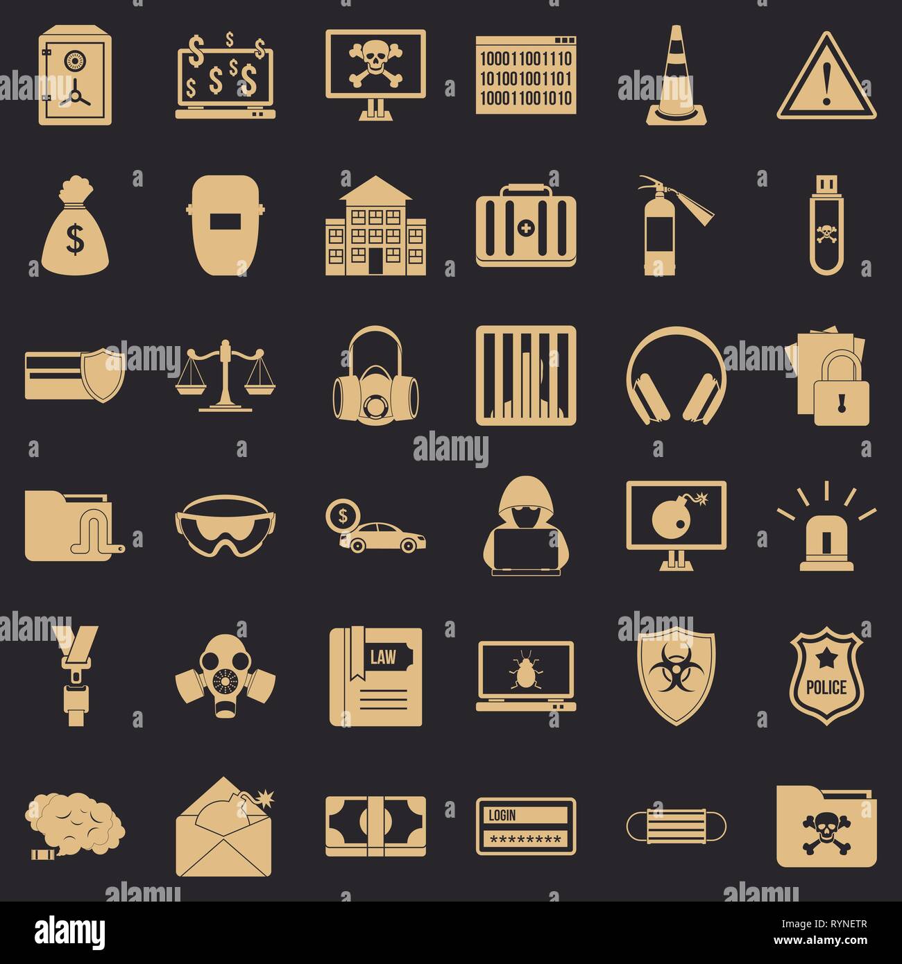 Handcuff belt Stock Vector Images - Alamy