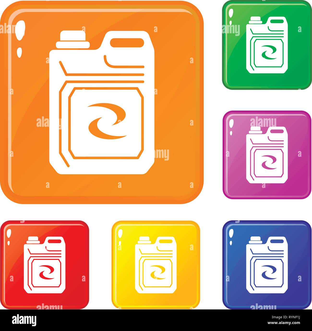 Washing bottle icons set vector color Stock Vector Image & Art - Alamy