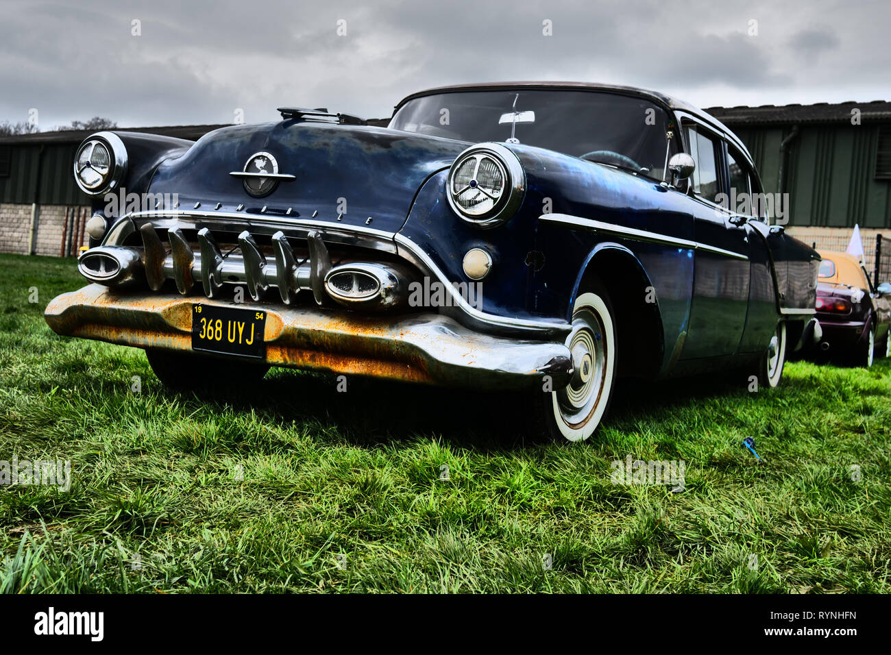 Classic American 1950s 1960s cars, on show at Three Counties Showground, Malvern, England, UK. Stock Photo