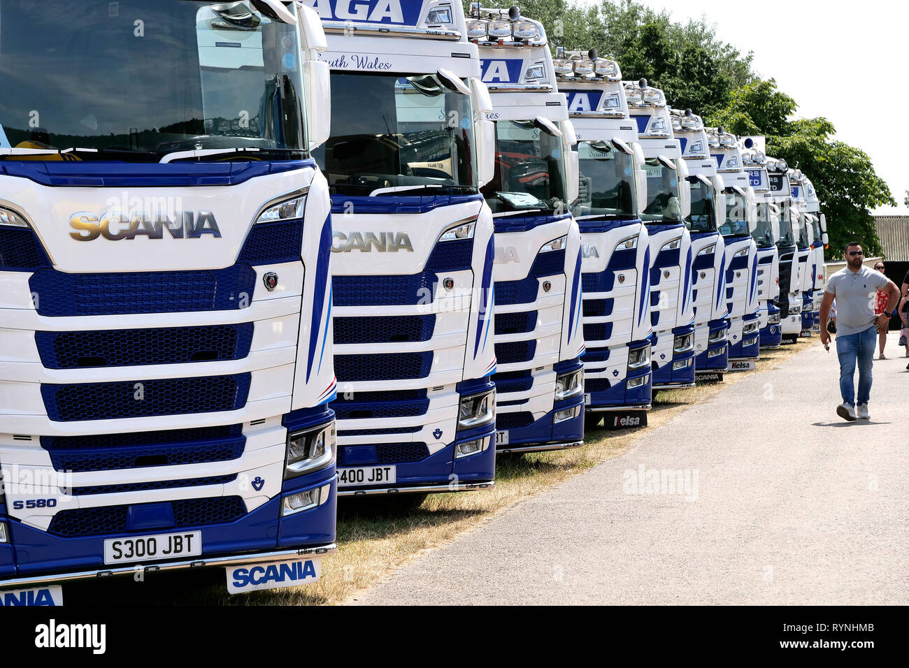 Truckfest South West 2018 truck show, at the Three Counties Showground, in Malvern, Worcestershire, England, UK. Stock Photo