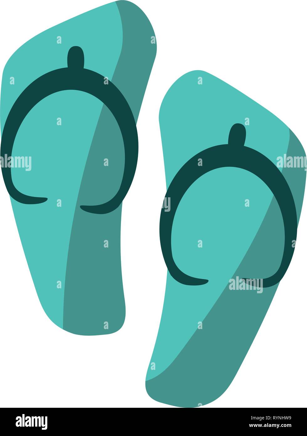 Flip flops sandals isolated Stock Vector Image & Art - Alamy