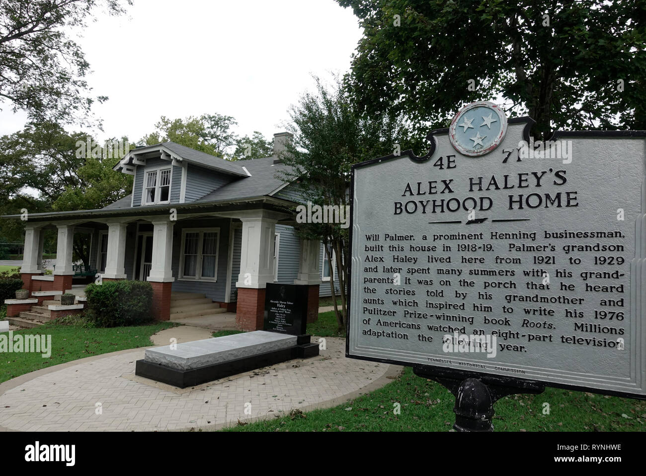 Alex Haley House and Museum state historic site Henning Tennessee Stock