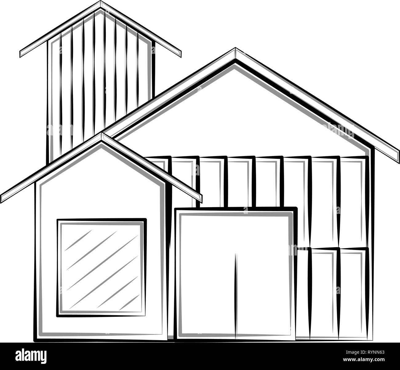 1142 2 Story House Drawing Images Stock Photos  Vectors  Shutterstock