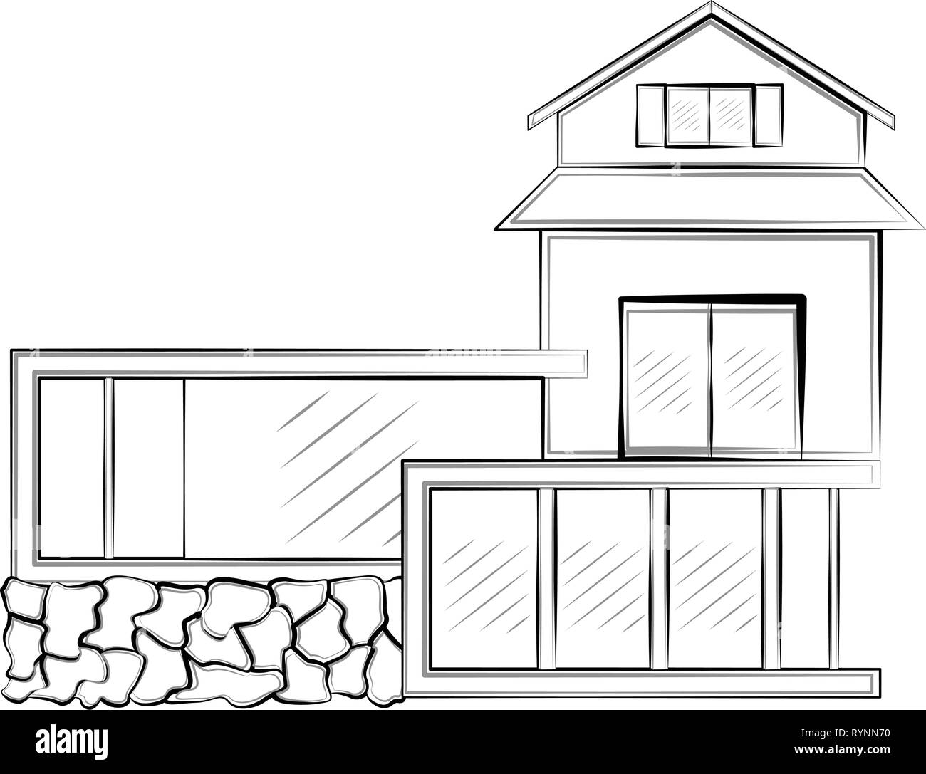 106 Easy House Drawing Ideas - Beautiful Dawn Designs