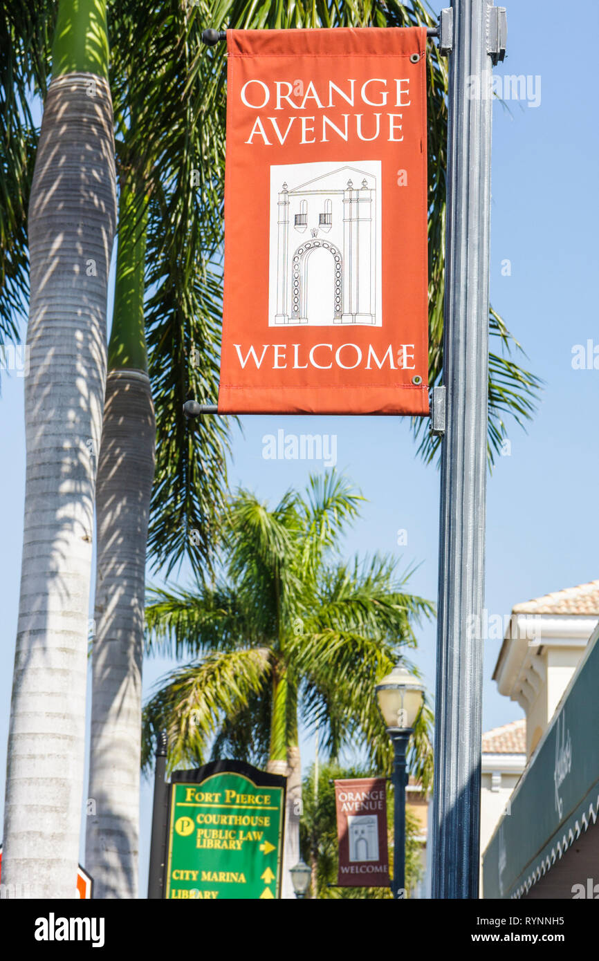 Florida Saint St. Lucie County,Fort Ft. Pierce,historic Downtown Fort Pierce,Orange Avenue