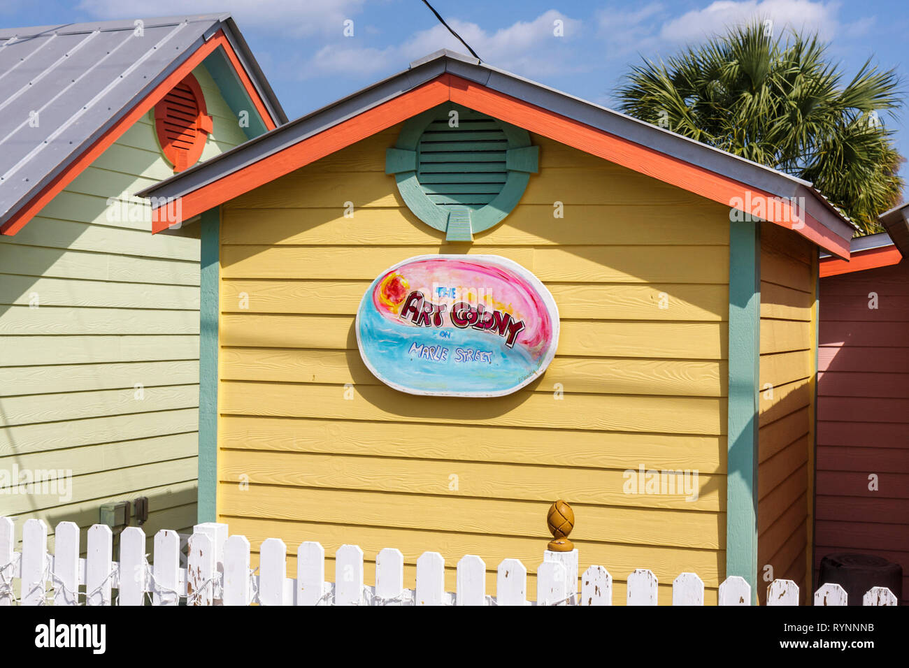 Florida Jensen Beach The Art Colony On Maple Street Cottage Gabled