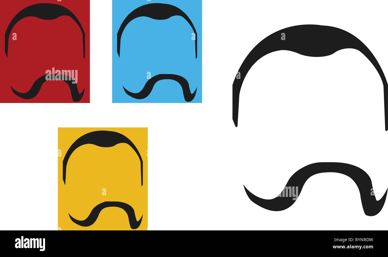 IAF ( Indian Air Force ) pilot Abhinandan style - vector bearded hipster  men face. Haircuts, beards, mustaches. Handsome man emblems icons. - Vector  Stock Vector Image & Art - Alamy