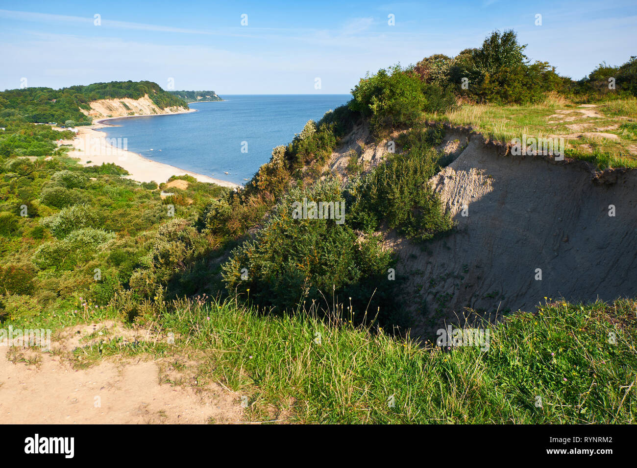 Baltic sea view from the cliff. Kaliningrad region Stock Photo