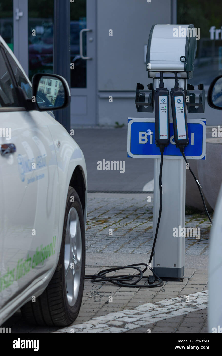 Nissan automobile Electric car (or BEV or EV / AEV / allelectric / all