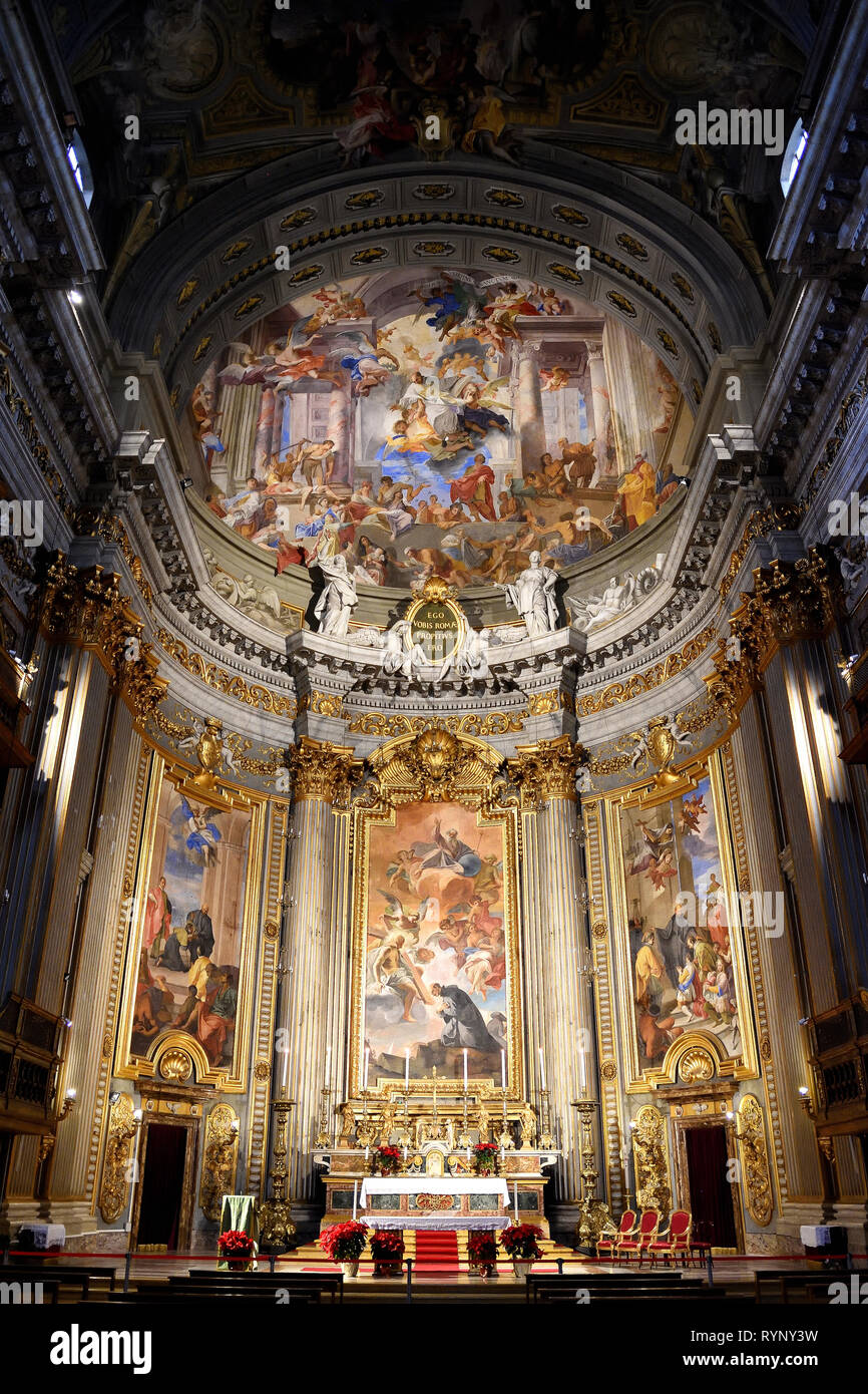 The Church of St. Ignatius of Loyola at Campus Martius, Rome, featuring ...