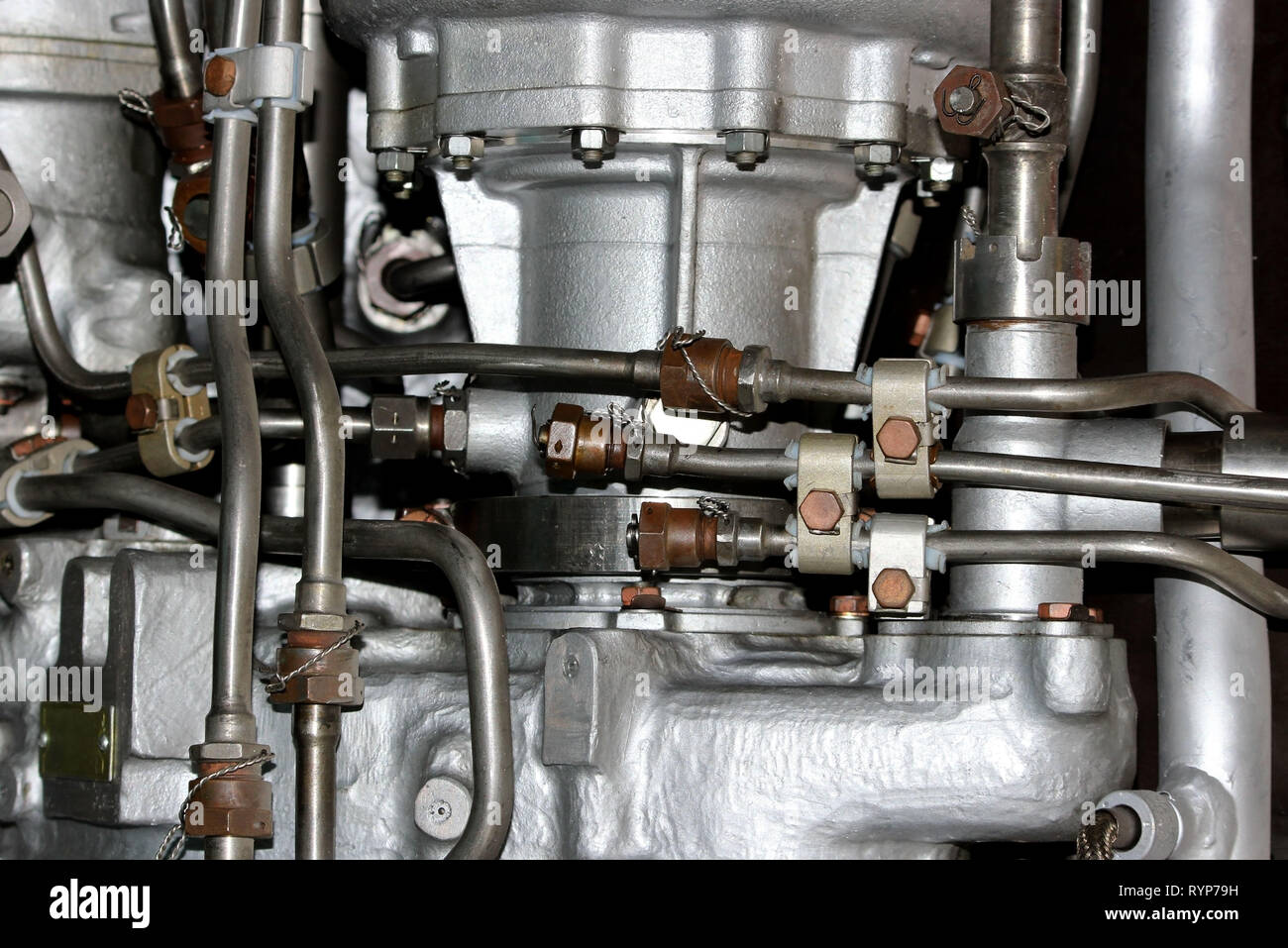 the internal structure of the aircraft engine, army aviation, military ...
