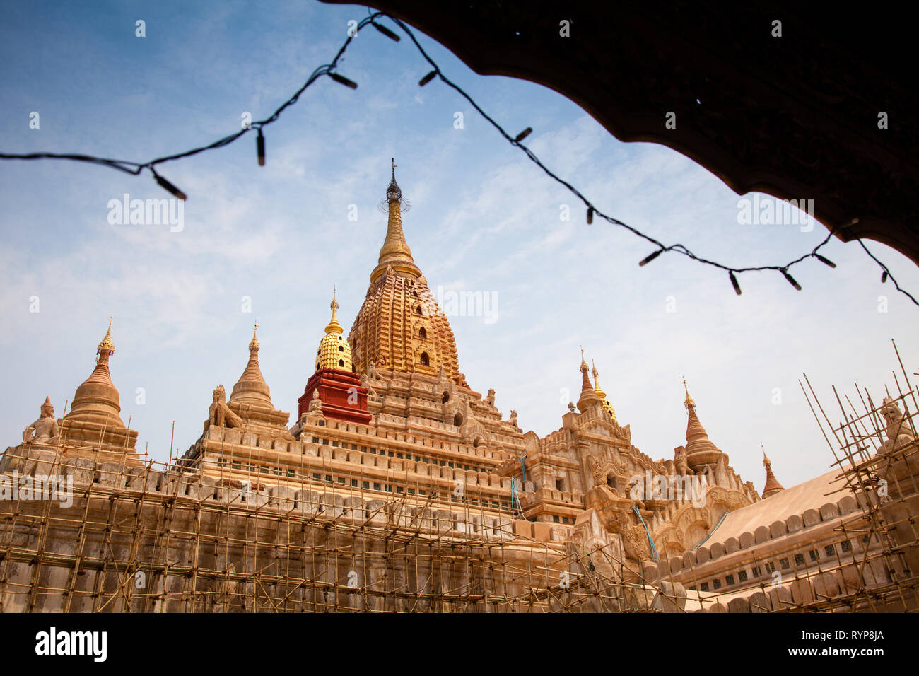 Ananda Pagoda at Bagan in Myanmar Stock Photo
