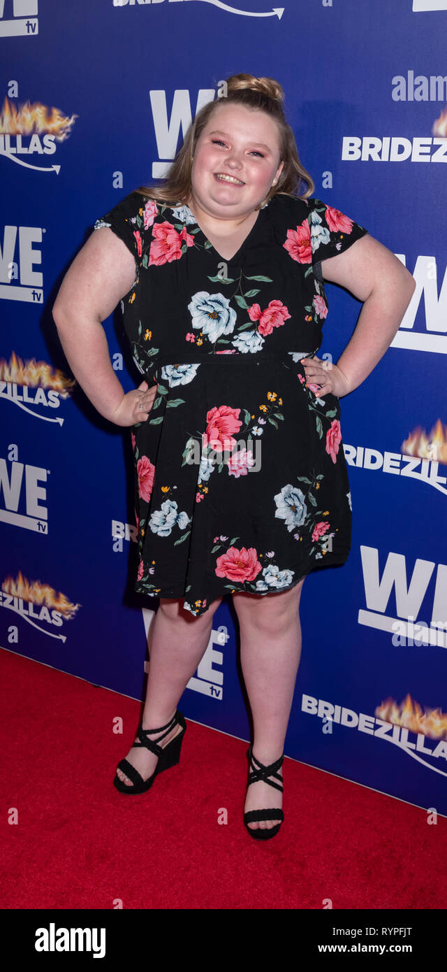New York, NY, USA - March 13, 2019: Alana 'Honey Boo Boo' Thompson ...