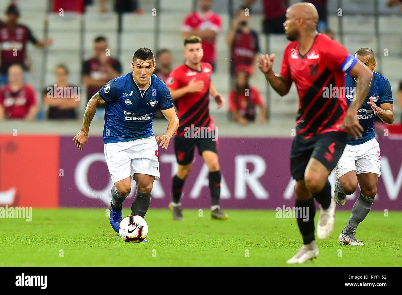 Pr - Curitiba - 03/14/2019 - Libertadores 2019, Athletico Pr X Jorge Wilstermann - Bruno Guimaraes, Athletico-Pr Player Celebrates His Goal During A Match Against Jorge Wilstermann At The Arena Da Baixada