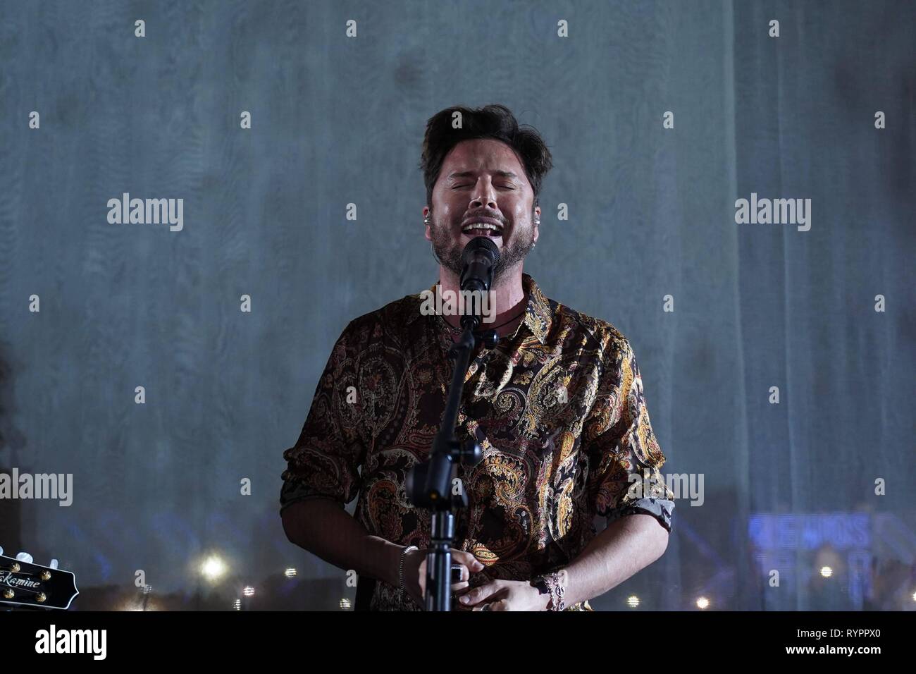Tenerife, Spain. 14th Mar, 2019. Manuel Carrasco during 23 edition of the Cadena Dial Awards in Tenerife Thursday March 14, 2019. Credit: CORDON PRESS/Alamy Live News Stock Photo