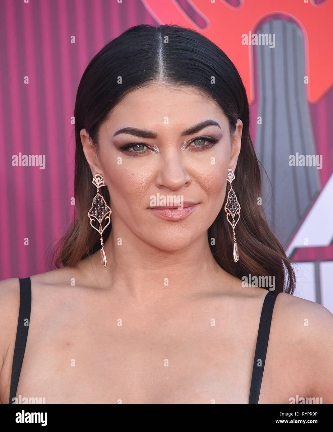 Los Angeles, California, USA. 14th Mar, 2019. Jessica Szohr arrives for the 2019 iHeart Radio Music Awards at the Microsoft theater. Credit: Lisa O'Connor/ZUMA Wire/Alamy Live News Stock Photo