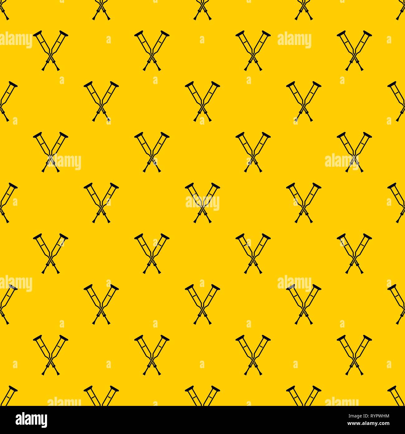 Crutches pattern vector Stock Vector