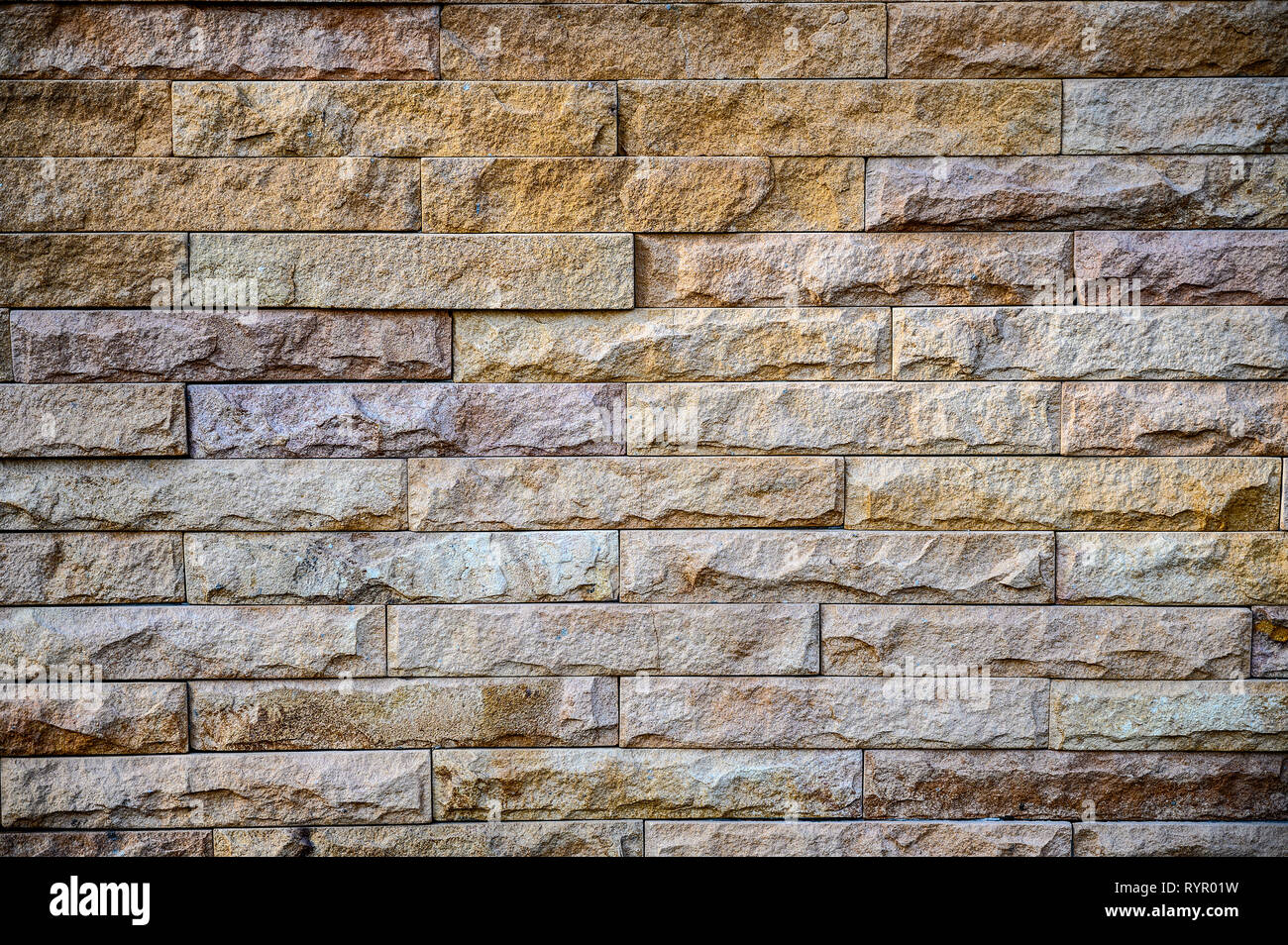 Old brown stone bricks wall pattern background of brick wall Stock ...
