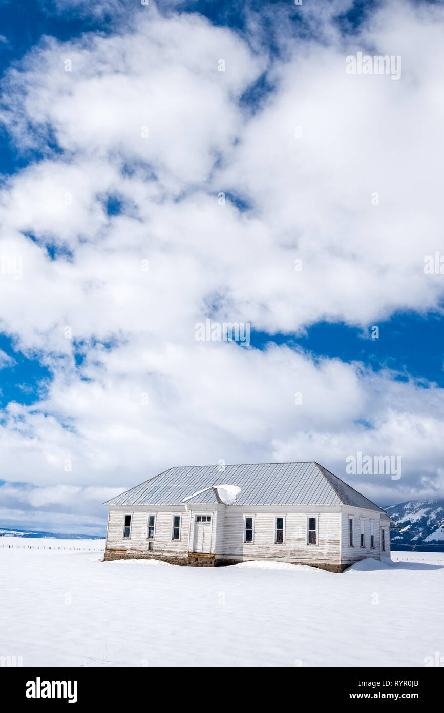 Old schoolhouse in Imbler, Oregon Stock Photo Alamy
