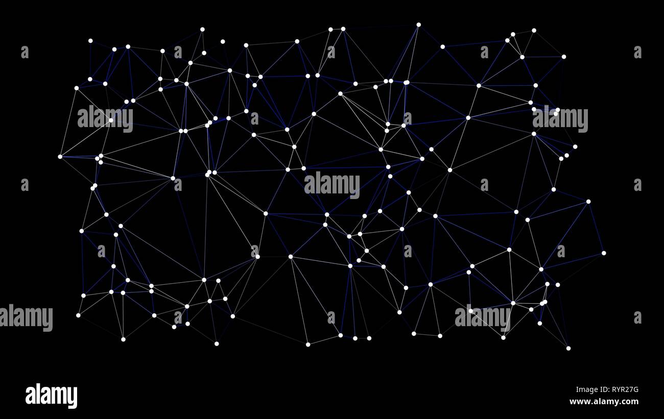 Vector technology template conception, triangles and dots Stock Vector