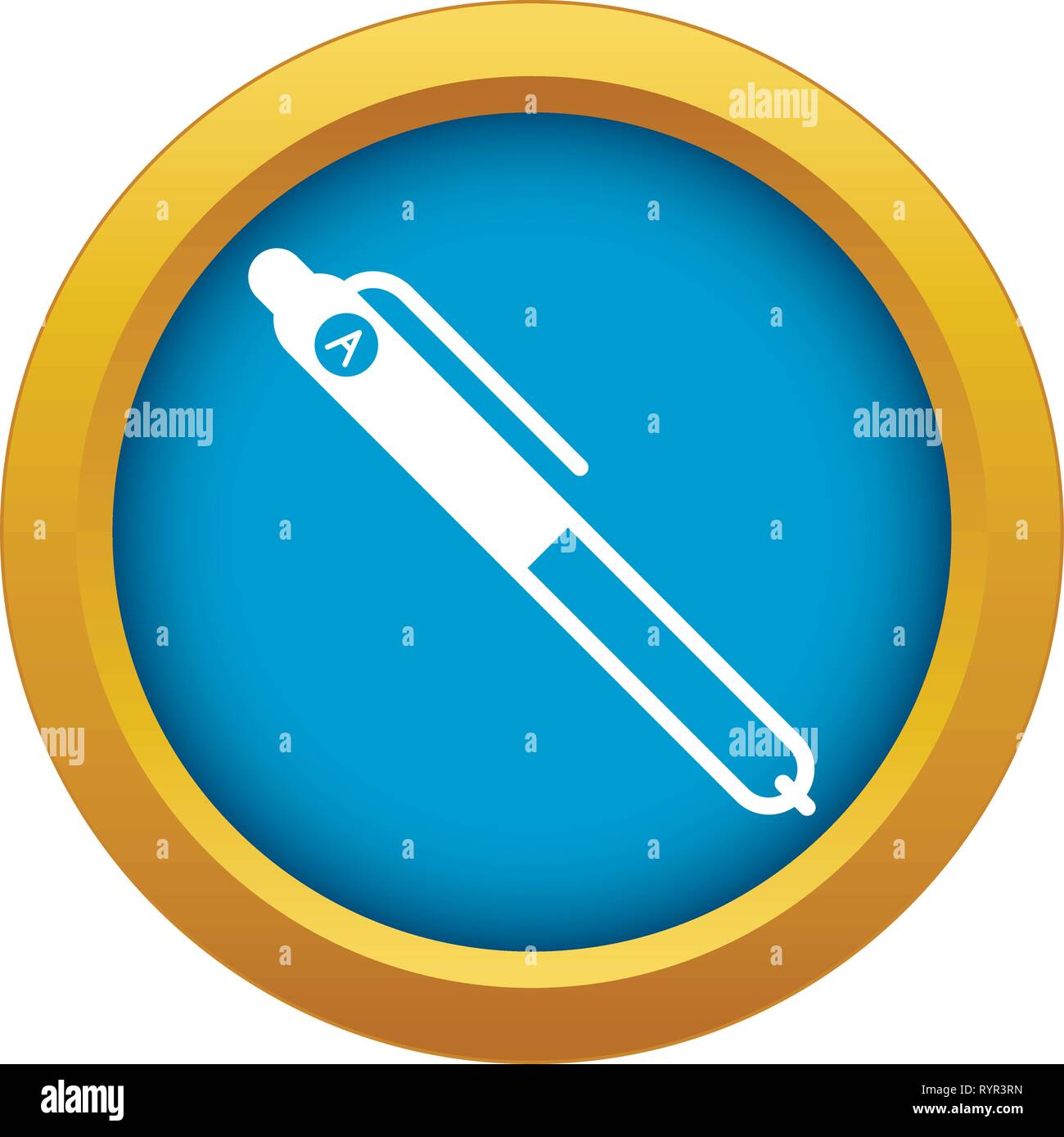 Brand envelope icon blue vector isolated Stock Vector Image & Art - Alamy
