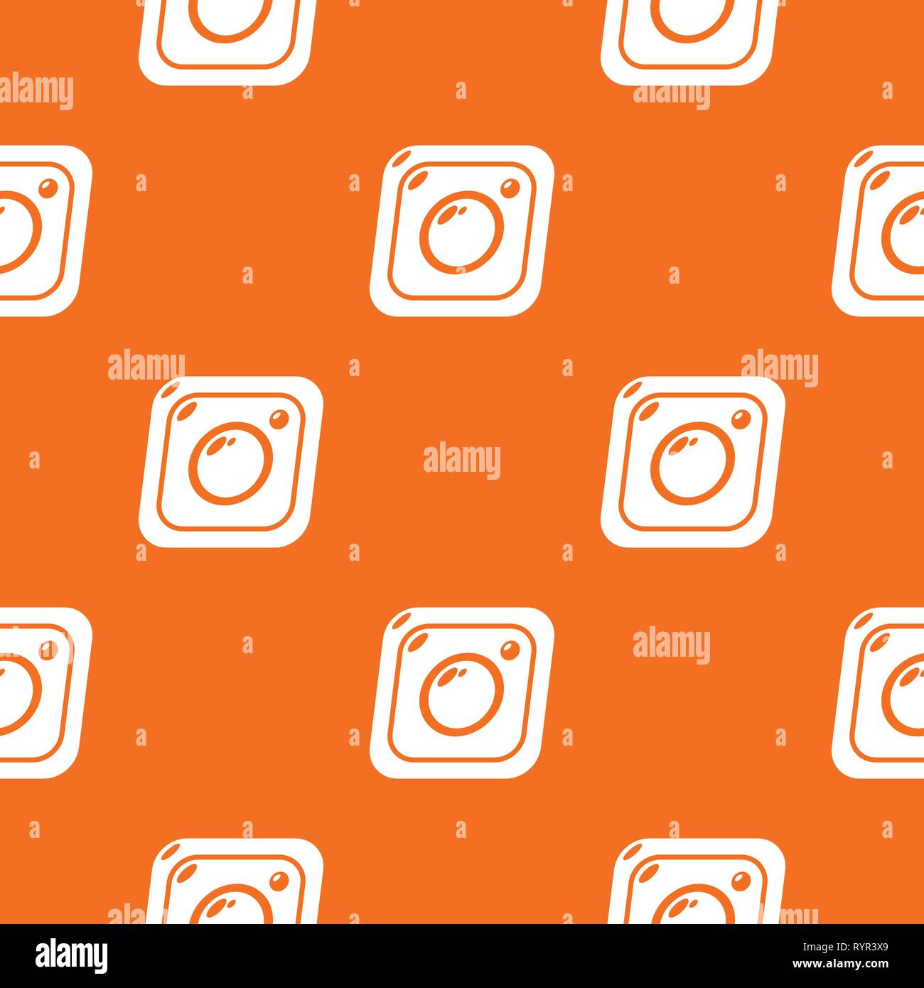 Photo pattern vector orange Stock Vector