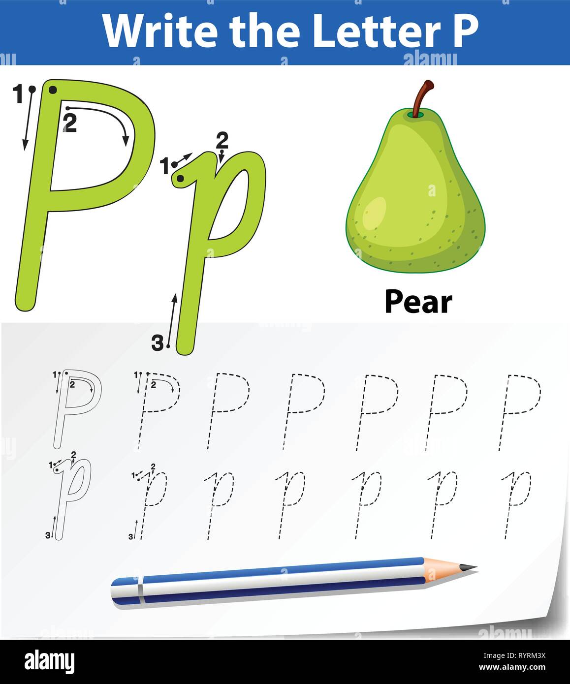 Write The Letter P