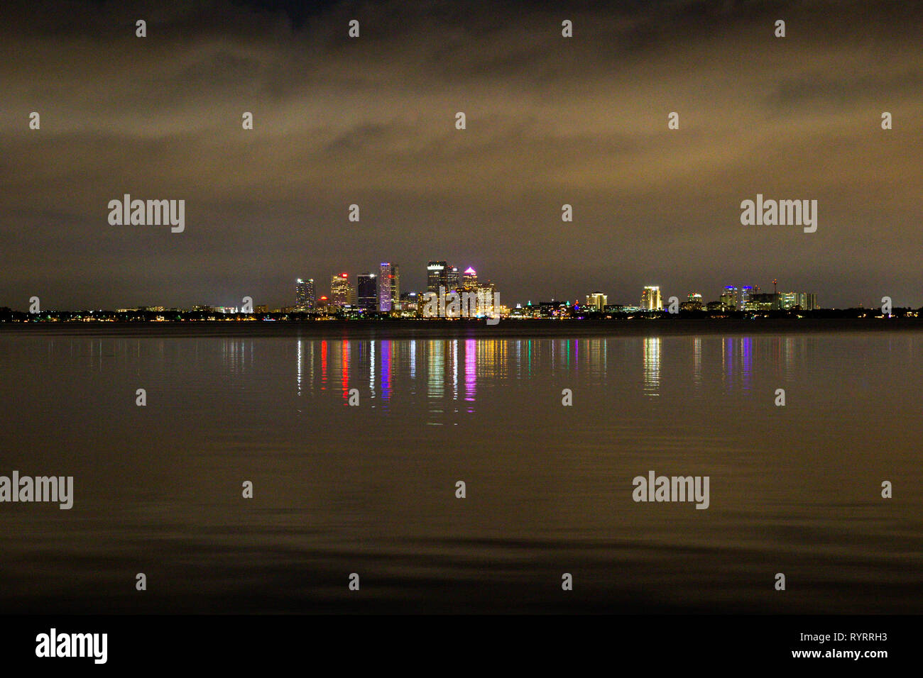 Download Tampa Bay Lightning And City Lights Wallpaper