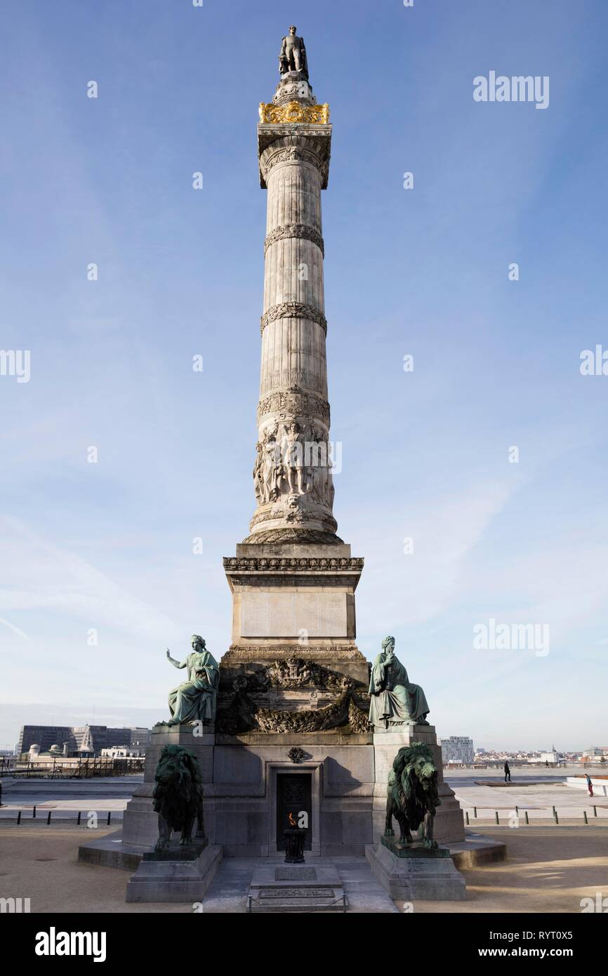 Congress Column, Colonne du Congrès, Congress Square, Brussels, Belgium Stock Photo