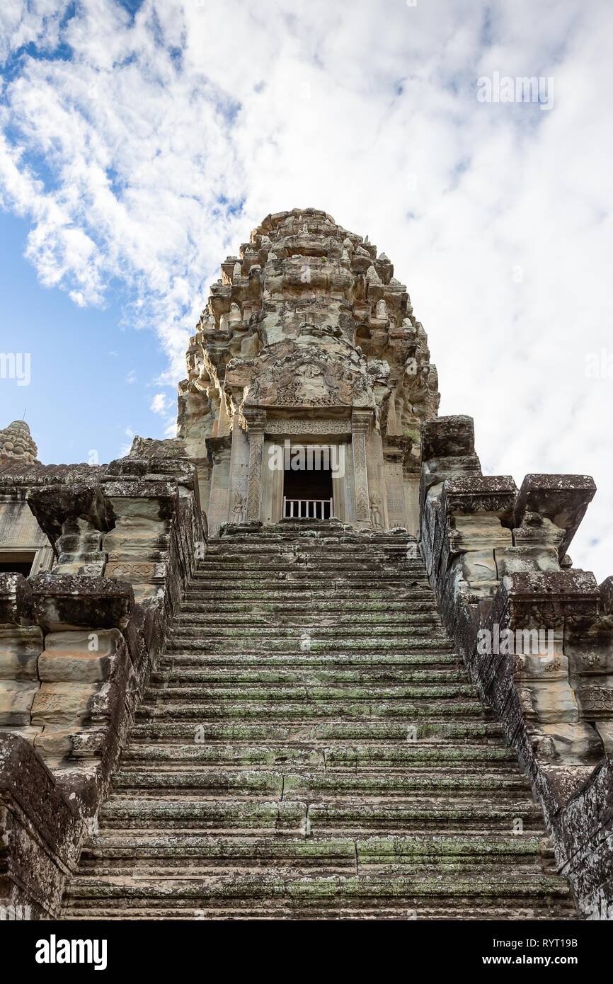 Pancharam temple on the Second Gallery of Angkor Wat, Siem Reap, Cambodia Stock Photo