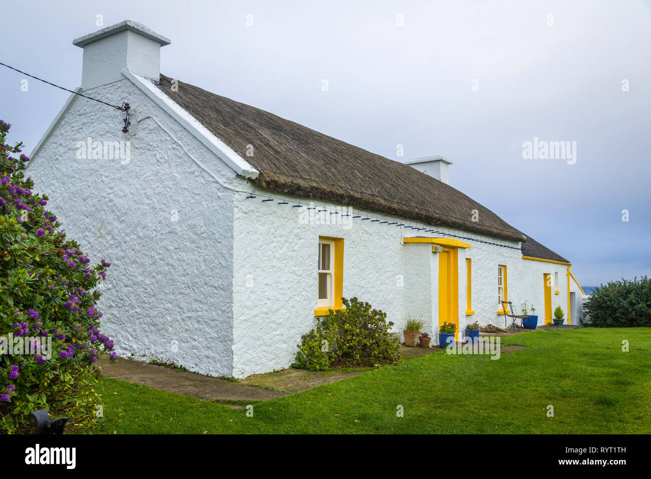 wonderful old house near Malin Head, Co Donegal Stock Photo Alamy