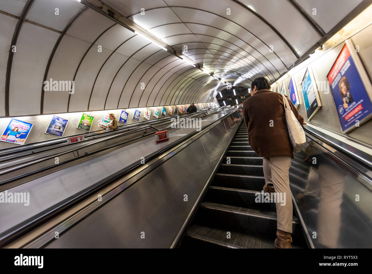 London Underground Pimlico station. London. UK. The famous "Tube" covers  the city with escalator access to the deep stations Stock Photo - Alamy