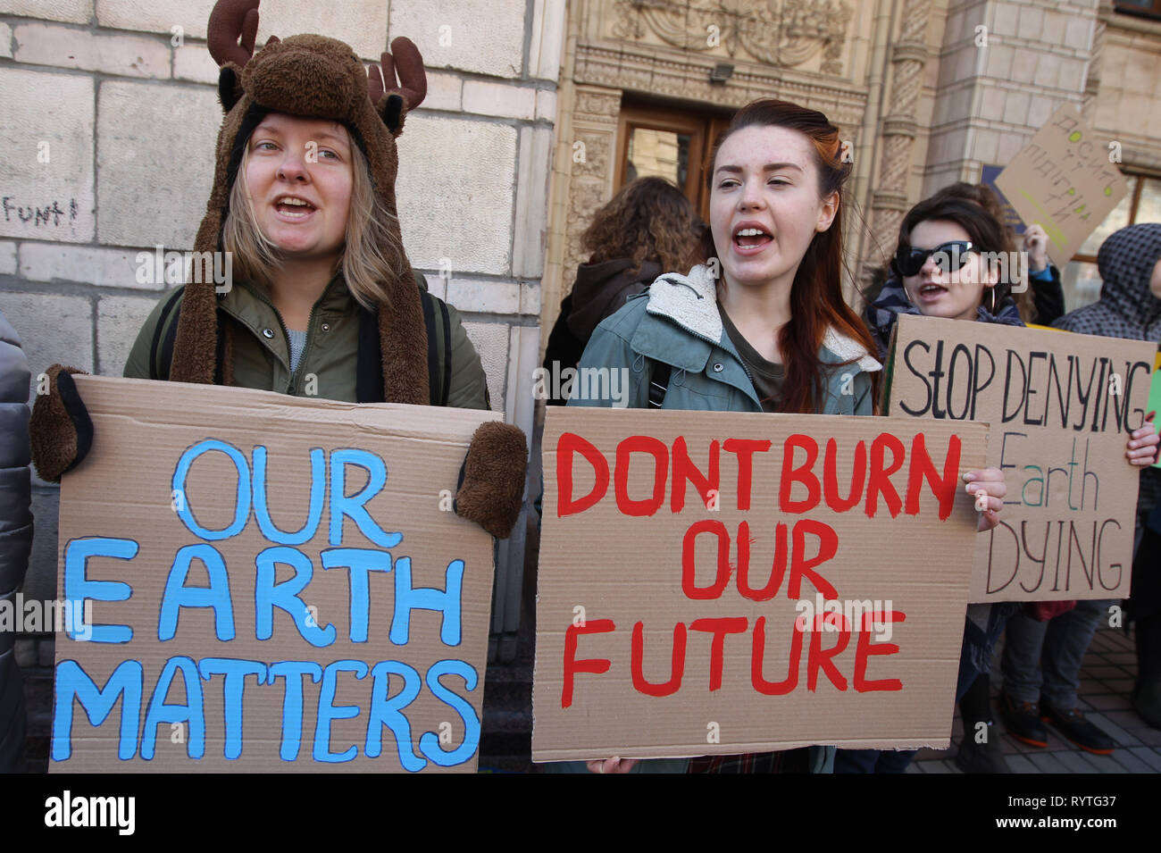 March 15 2019 Kiev Ukraine People Attend Global - 