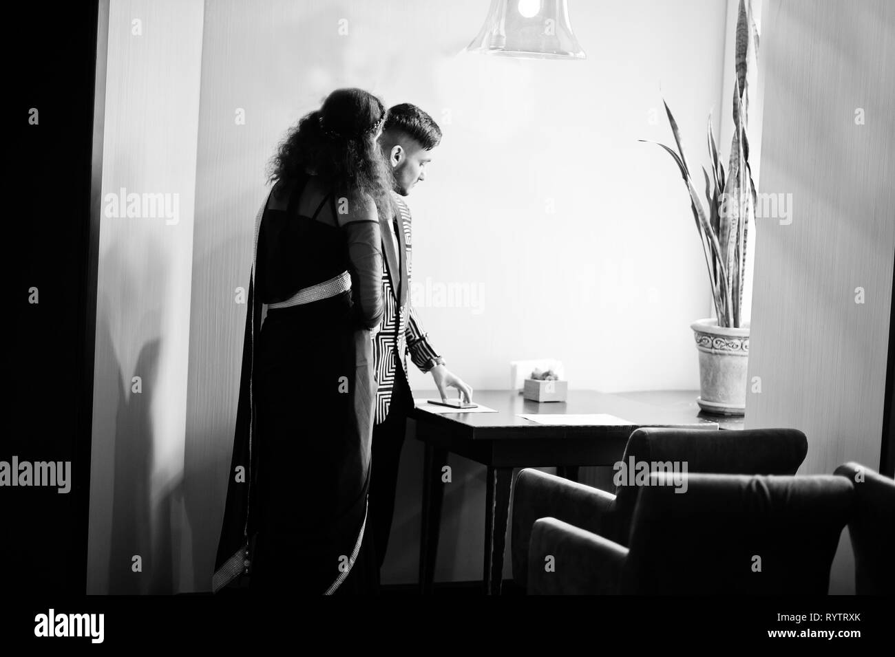 Indian wedding background Black and White Stock Photos & Images - Alamy