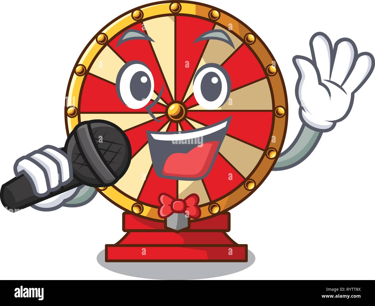 Singing Table Create Singing spinning wheel beside wooden cartoon table Stock Vector Image ...