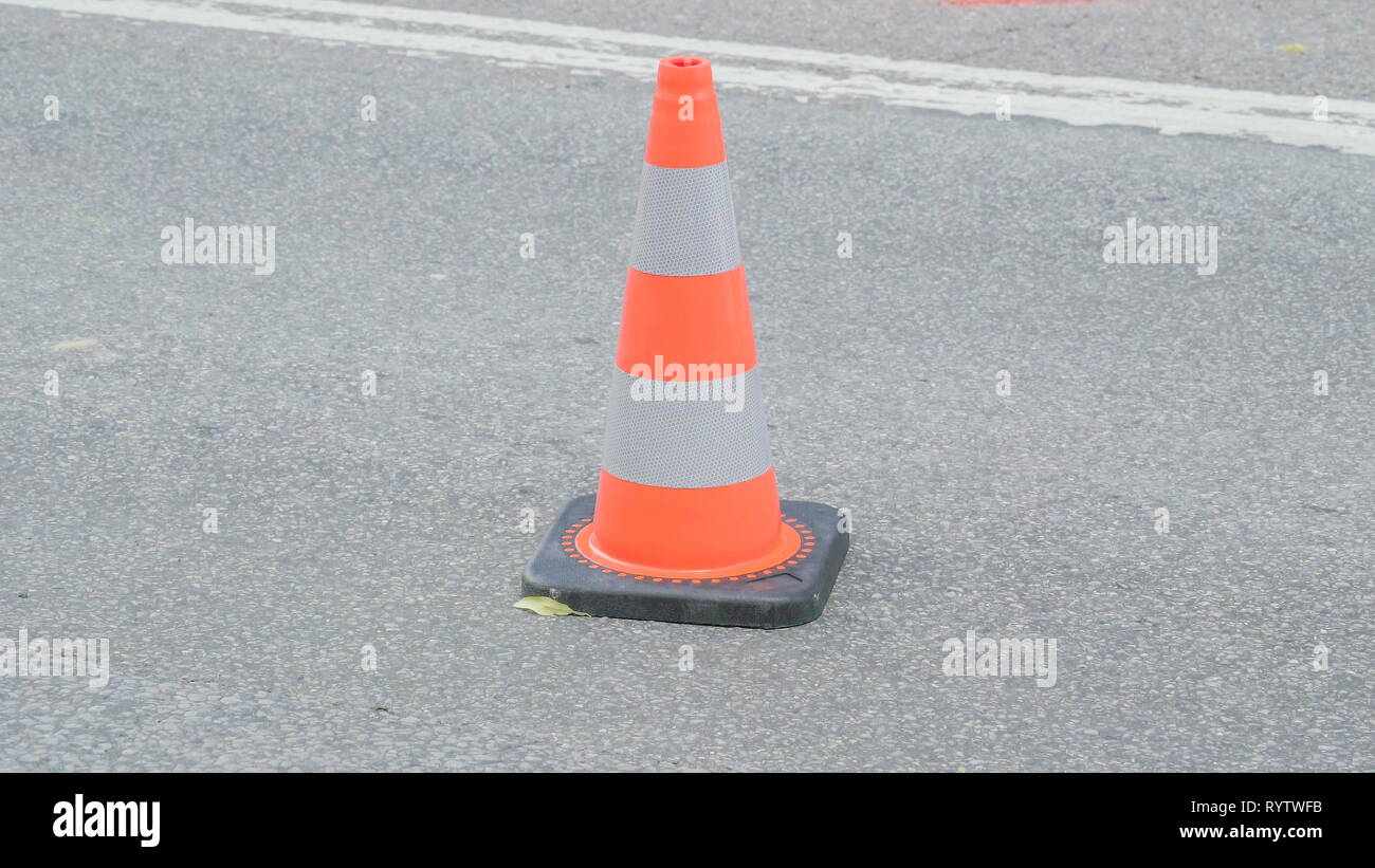 Orange cones hires stock photography and images Alamy
