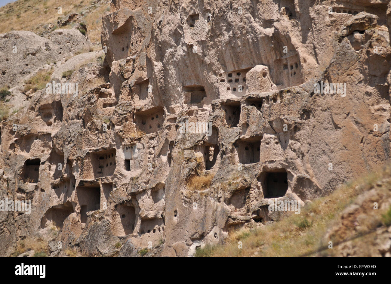 Cappadocia cave houses central turkey hires stock photography and