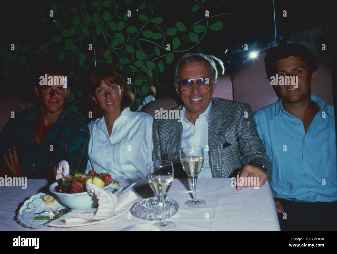 Los Angeles Ca Usa Andy Williams And Debbie Meyer In Early 1990s With His Sons Christian And Robert Bobby Williams Scanned 04 03 2019 Ref Lm30 Slib040319pbor 001 Peter Borsari Pip Landmark Media Www Lmkmedia Com Stock Photo Alamy