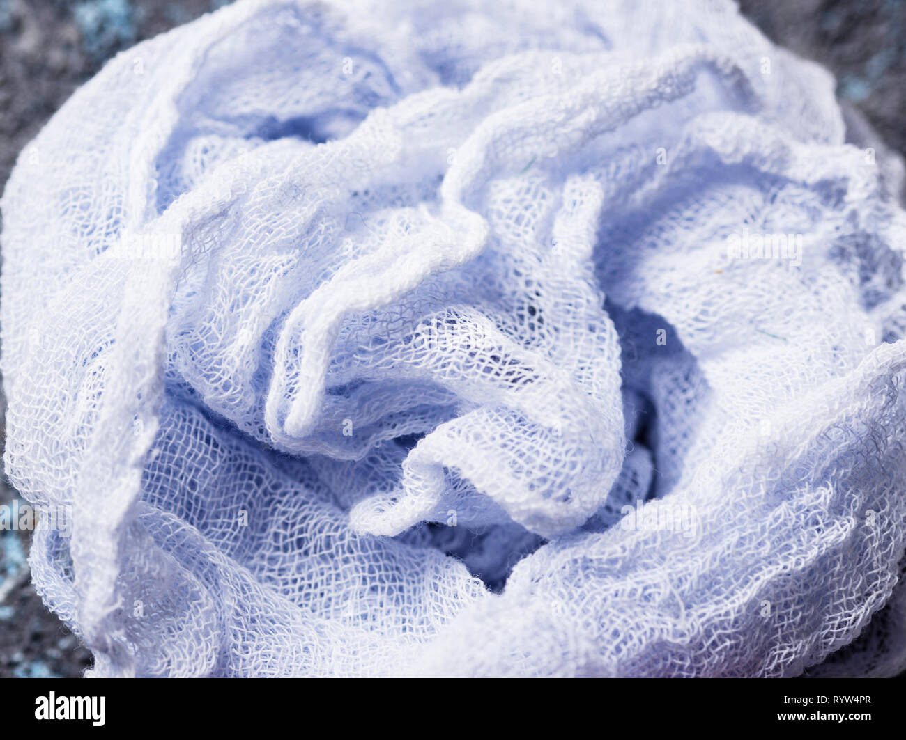 Abstract background with blue clothes Stock Photo