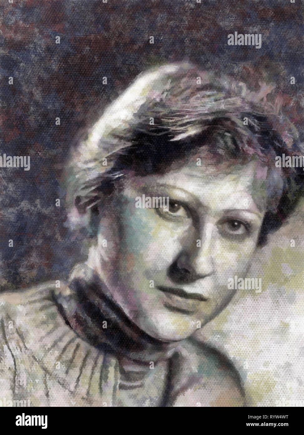 1970s retro painting hi-res stock photography and images - Alamy