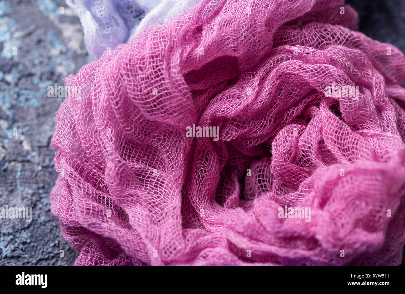 Abstract background with purple clothes Stock Photo