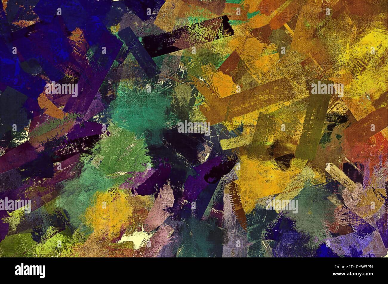 abstract psychedelic background from color chaotic brush strokes of ...