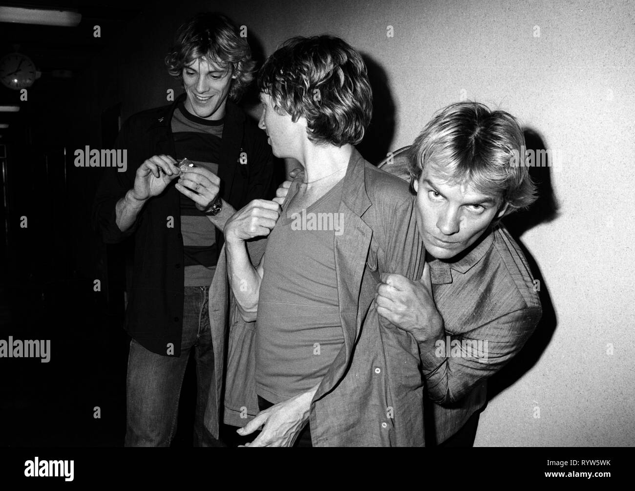 The British rock band The Police: Stewart Copeland, Henry Padovani ...