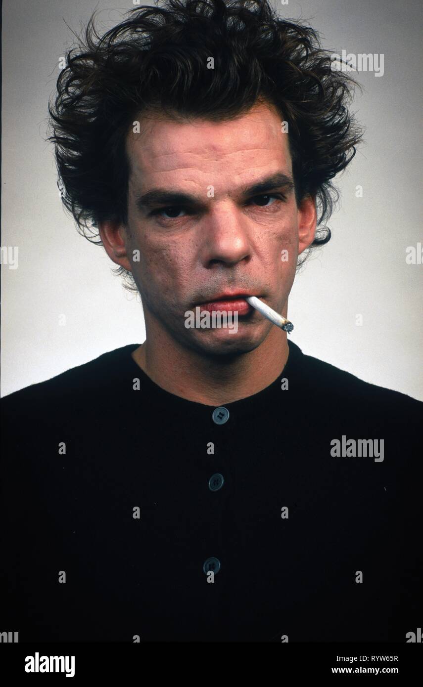 Portrait of French actor Denis Lavant. 1993 Stock Photo