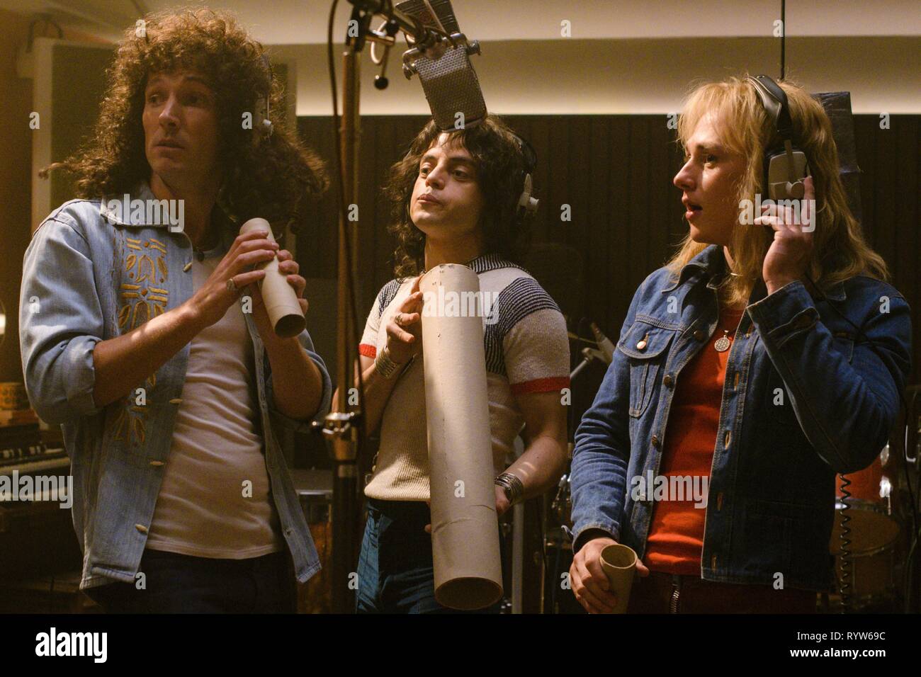 Bohemian Rhapsody Year : 2018 UK / USA Director : Bryan Singer Gwilym Lee,  Rami Malek, Ben Hardy Stock Photo - Alamy